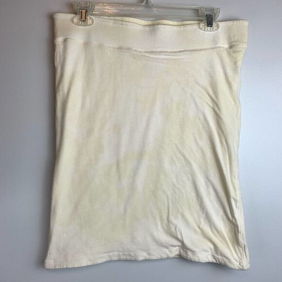 American Eagle Outfitters customized Yellow Bleach Tie Dye Reversible Tube Top L - Picture 6 of 8